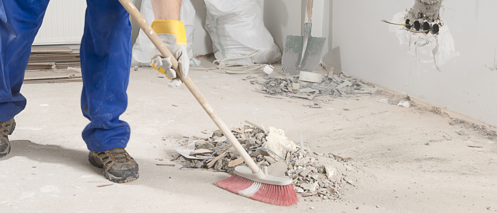 derbis removal service for post construction clean up in the DFW area